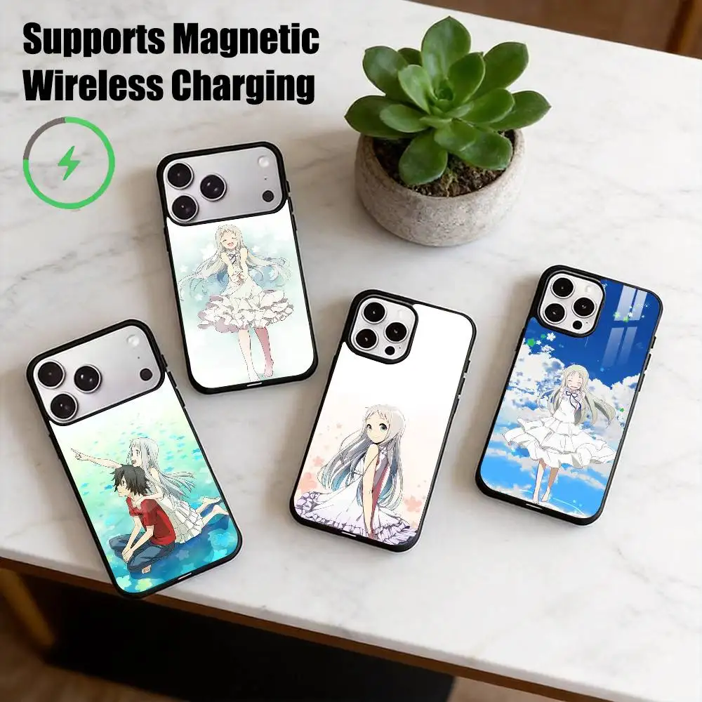 A-Anohana Menma-A  Phone Case For iPhone17,16,15,14,13,12,11 Plus,Pro Allows magnetic wireless charging Gift