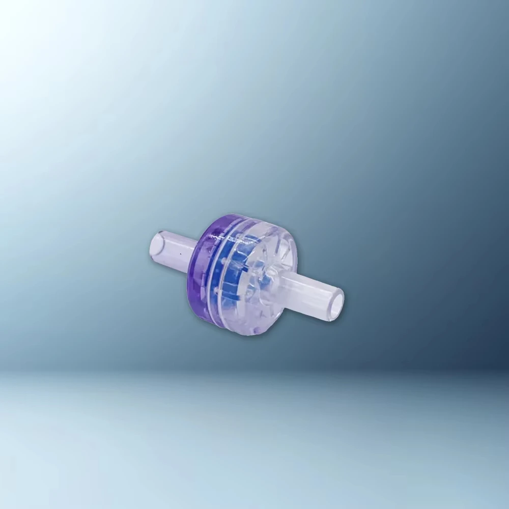 Luer Lock Small Plastic One Way Non Return Medical Valve for PCA Pump Plastic In-Line Back Check Valve