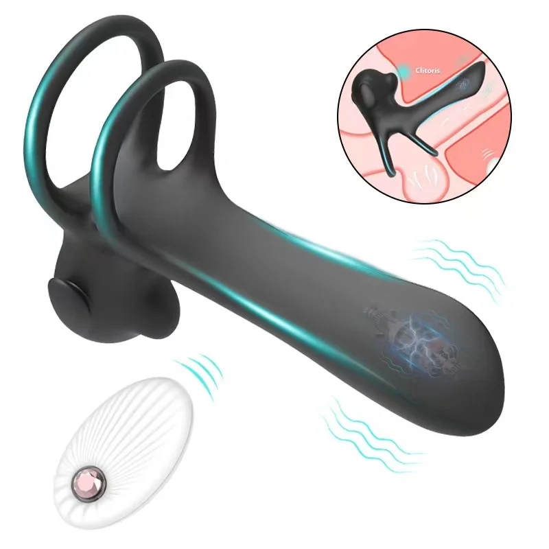 Couple Vibrator With Cock Penis Ring Wireless Remote Cockring Vaginal G Spot Massager Masturbation Sexy Toys For Men Women