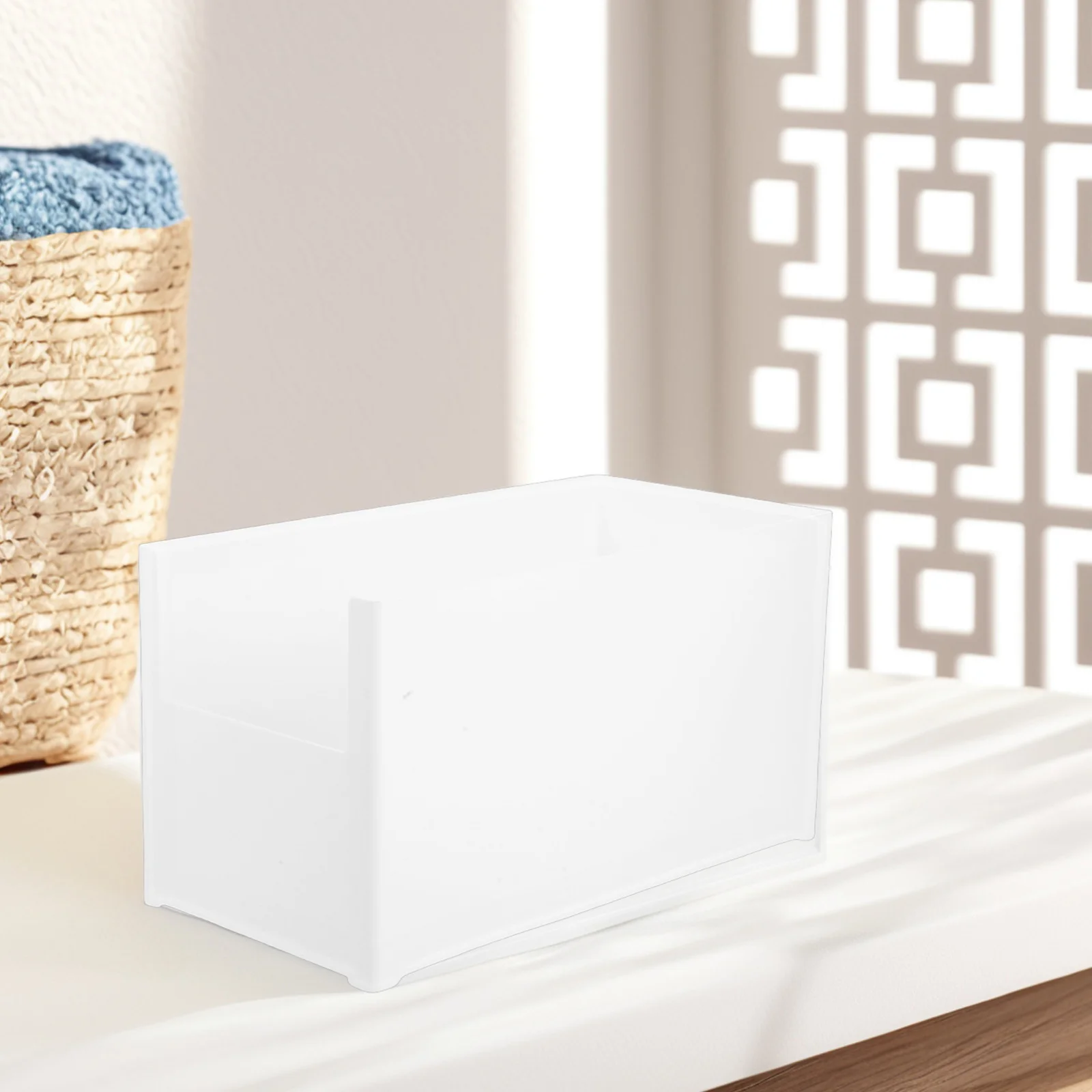 

Bag Storage Box Closet ganizer Household ABS Multifunctional Purse Bins Display Solution White ganizers Adjustable