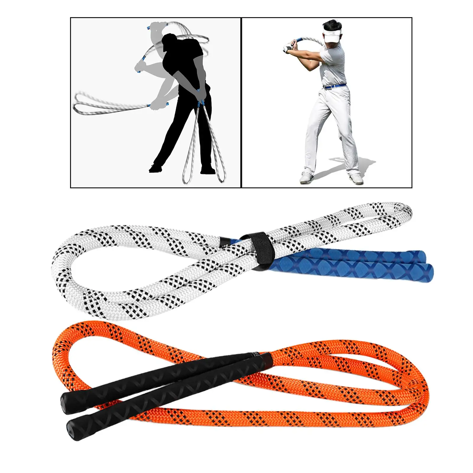 Golf Swing Rope Trainer Exercise Non Slip Durable Practice Rope Trainer for Strength Indoor Outdoor Beginner Adult Rhythm