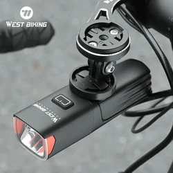 WEST BIKING Wireless Remote Control Headlights 1000 Lumens High/Low Beam Bicycle Front Light Detachable Reversible Lamp Head