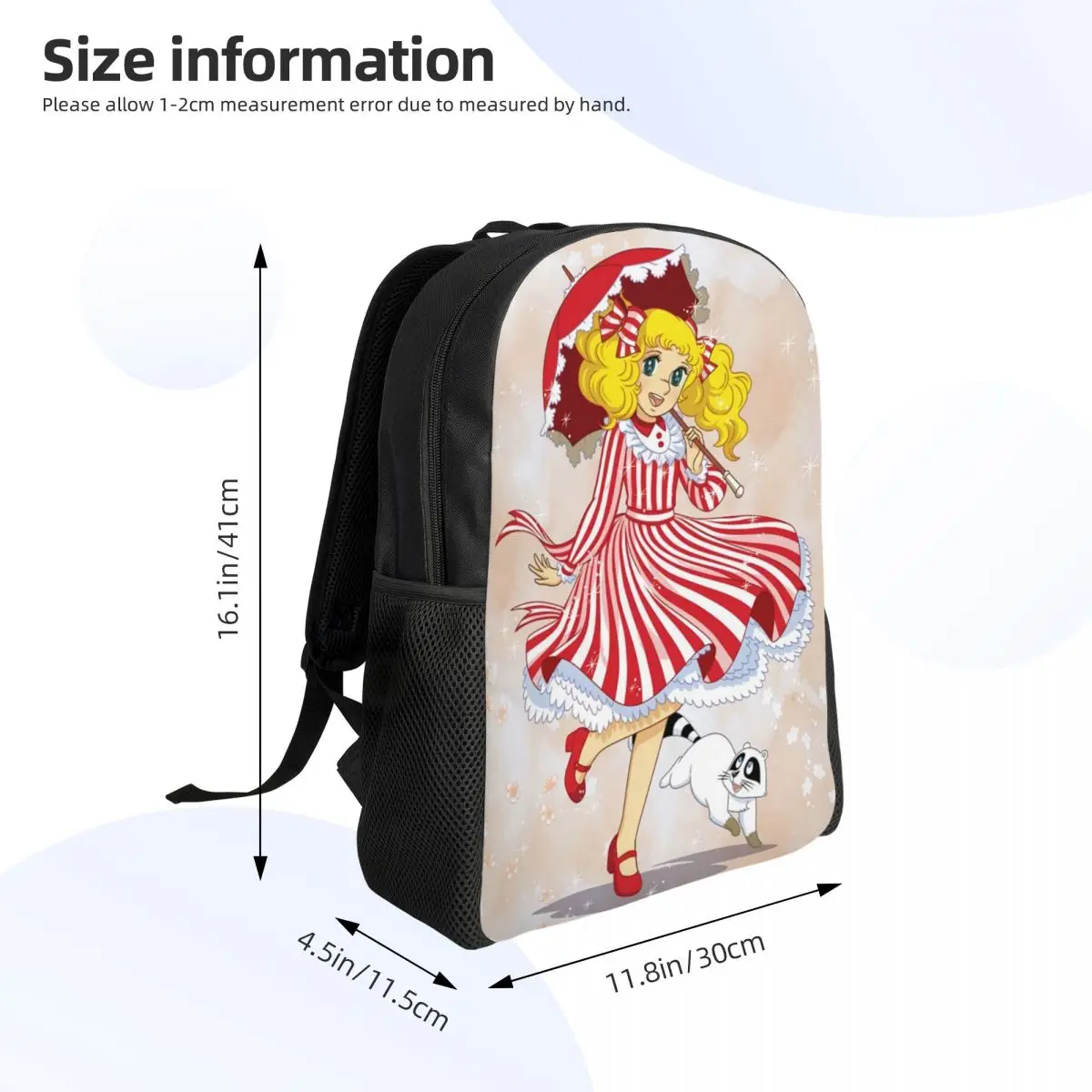 Candy Candy Laptop Rugzak Vrouwen Mannen Basis Boekentas Voor School Studenten Japan Anime Manga Tas