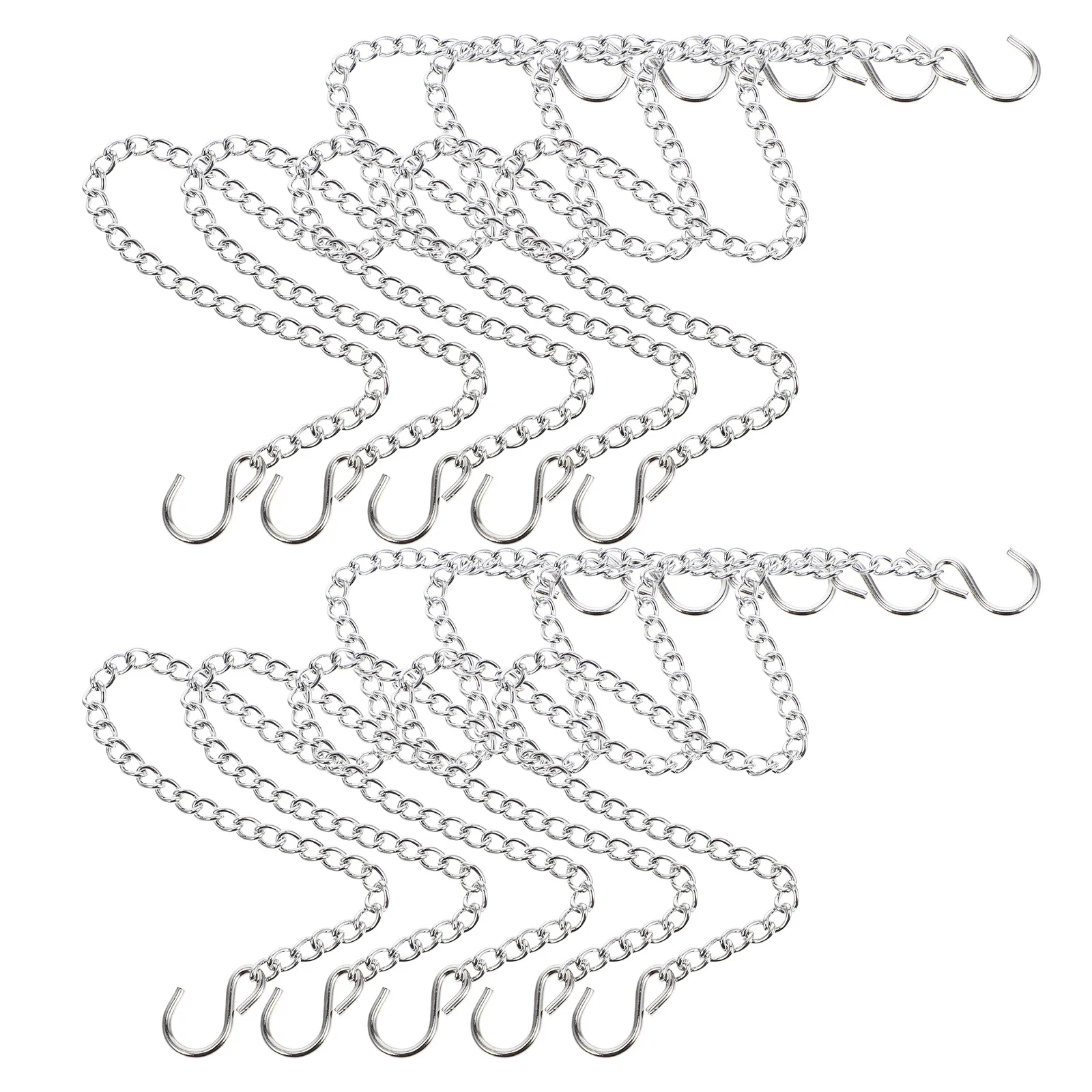 

10Pcs Parking Sign Chains Durable Hanging Chains for Indoor Outdoor Use Bird Feeder Plant Hangers Metal Decorative Hanging Chain