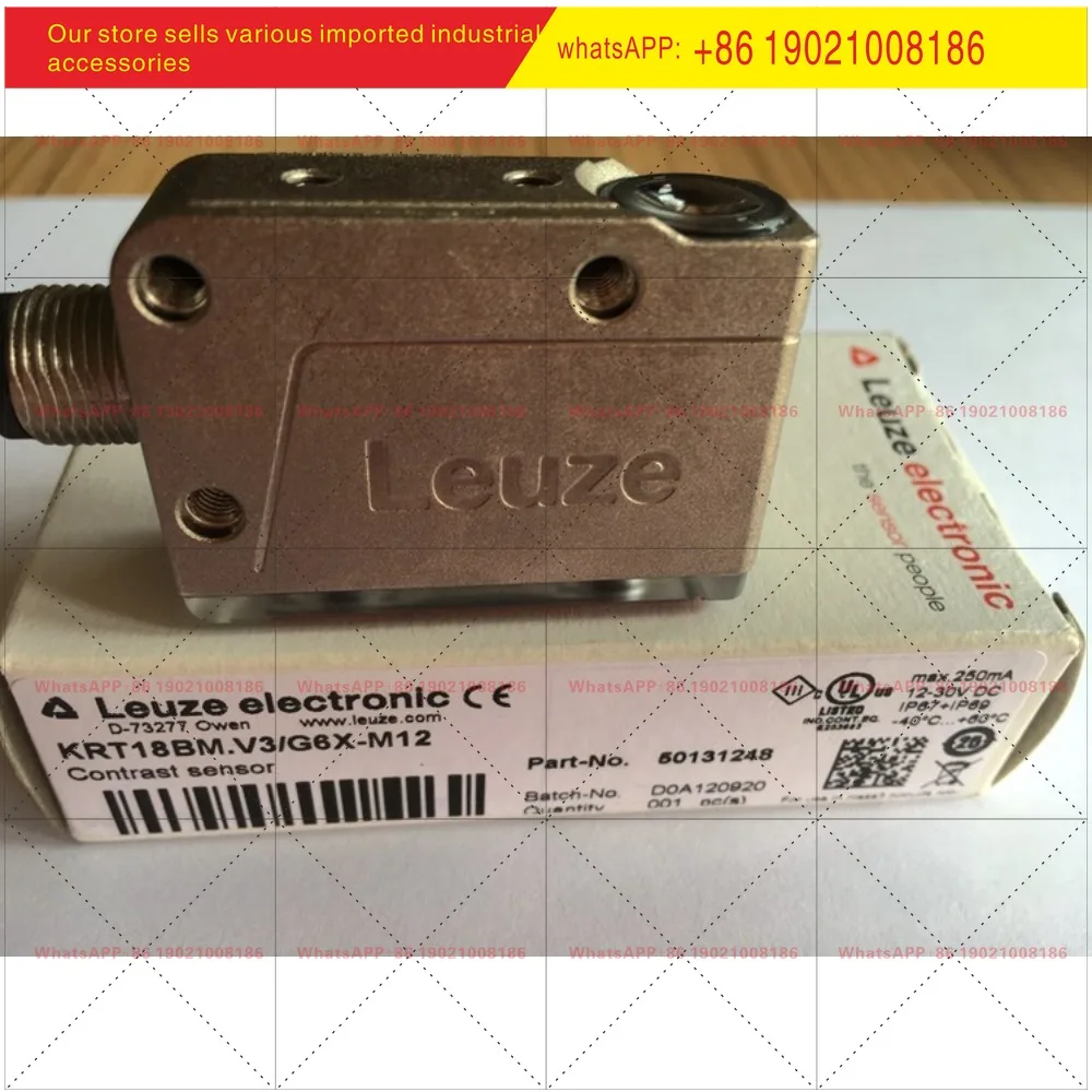 LEUZE color label sensor KRT18BM. V3/G6X-M12 KRT18BM. V2/G6T-M12
