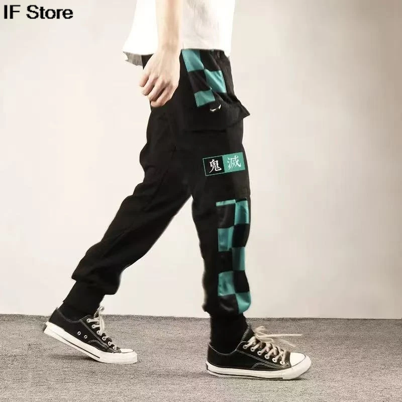 

Demon Slayer Anime pants Tanjiro Cosplay Anime New Fashion Casual Pants Sweatpants Running Sporting Clothing Winter Cargo pants