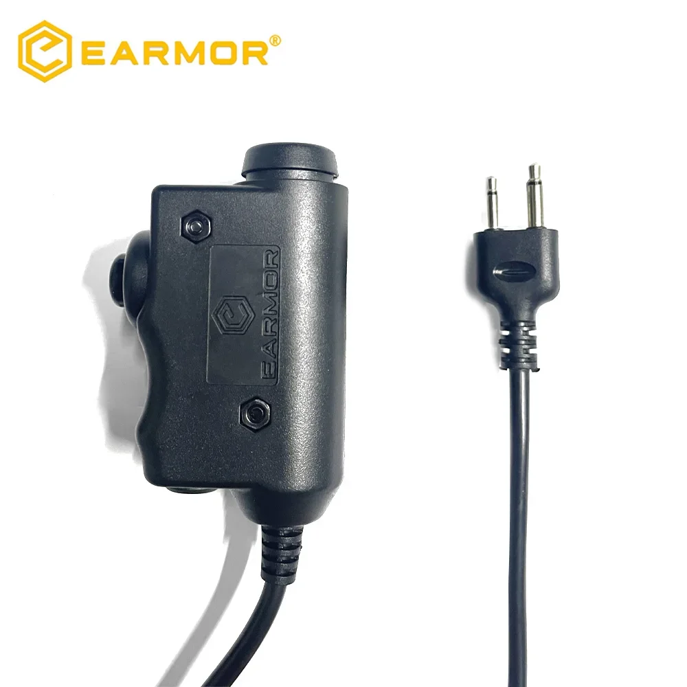 Original EARMOR M51 PTT Adapter Airsoft Tactical Headset Kenwood(for baofeng) Plug Tactical Headset Accessory