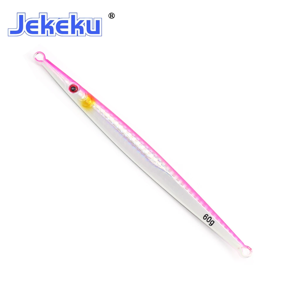 Jekeku Nieuwe 5 Stuks Hot Selling Metal Jig Lepel Visaas 60G 80G 100G 160G 200G 300G Jig Vis Zeebaars Lokken Kunstaas