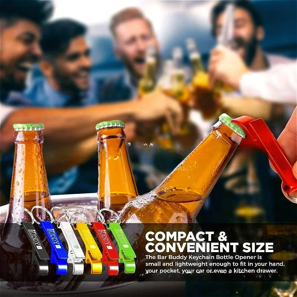 

Customized Bottle Opener Keychain 5PCS -Laser Engraved Logo Opener for Beer Bar Promotional Gift for Employees Corporate Event