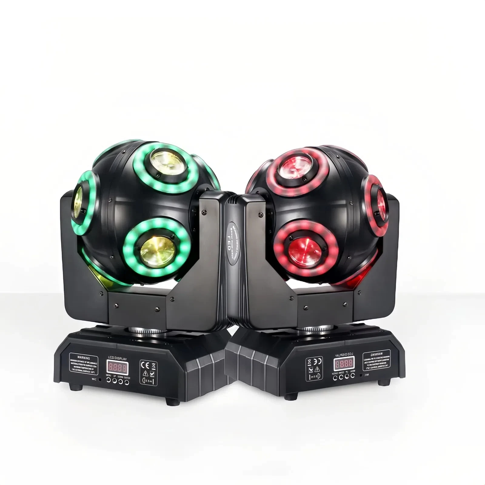 150W Moving Head Light 360° Rotation Ball Beam Stage Light Christmas DMX512 4in1 RGBW DJ LED Lights for Disco Audience