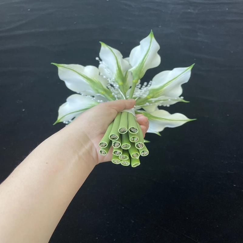 Hochzeit neuen Stil weißen Hufeisen Lotus Perlenkette Bouquet