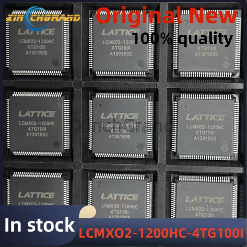

1Pcs New Original LCMXO2-1200HC-4TG100I LCMXO2-1200HC TQFP100 FPGA - Field Programmable Gate Array 1280 LUTs 80 I/O 3.3V -4 SPD