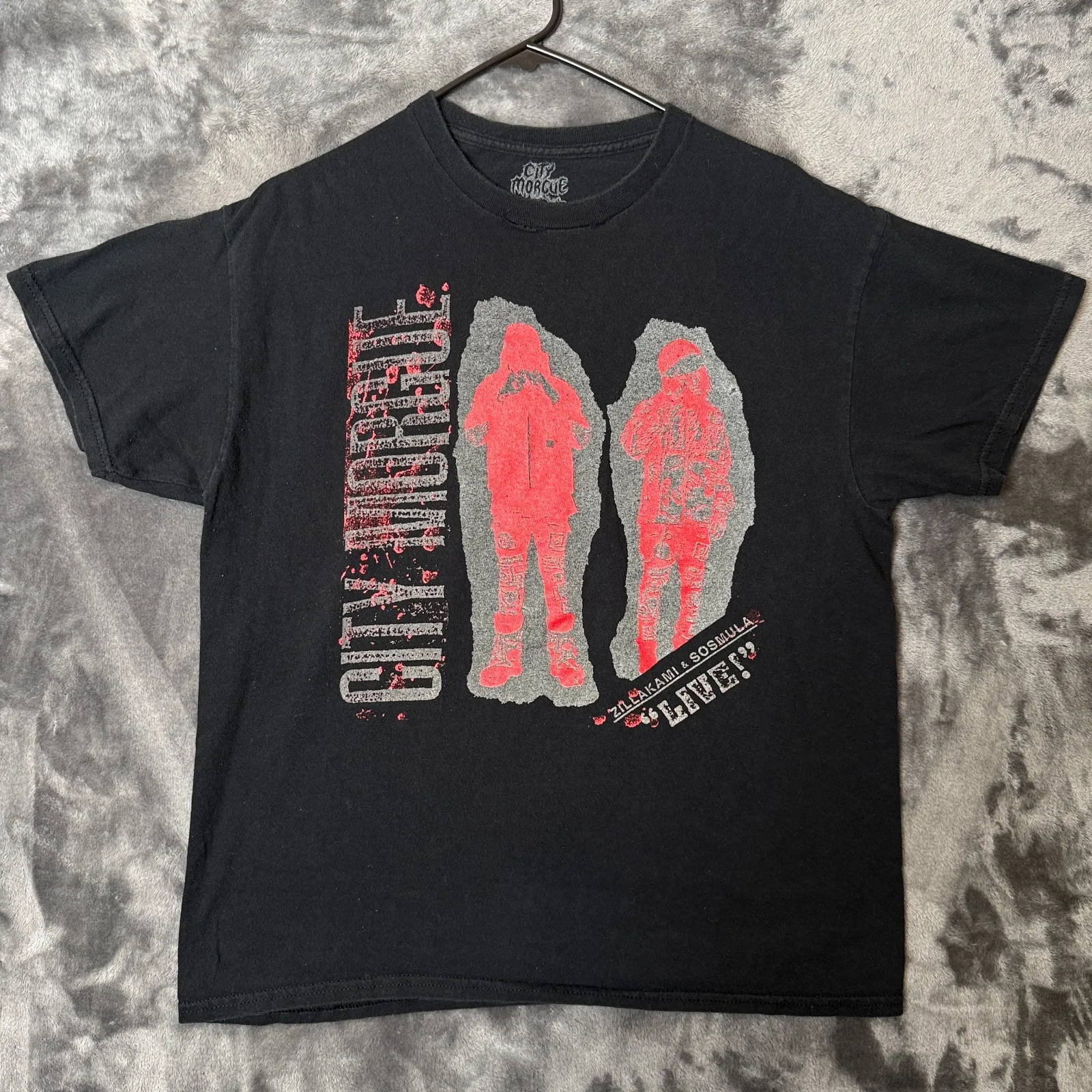 T-shirt promotionnel City Morgue Invade Conquer Dismember noir taille L