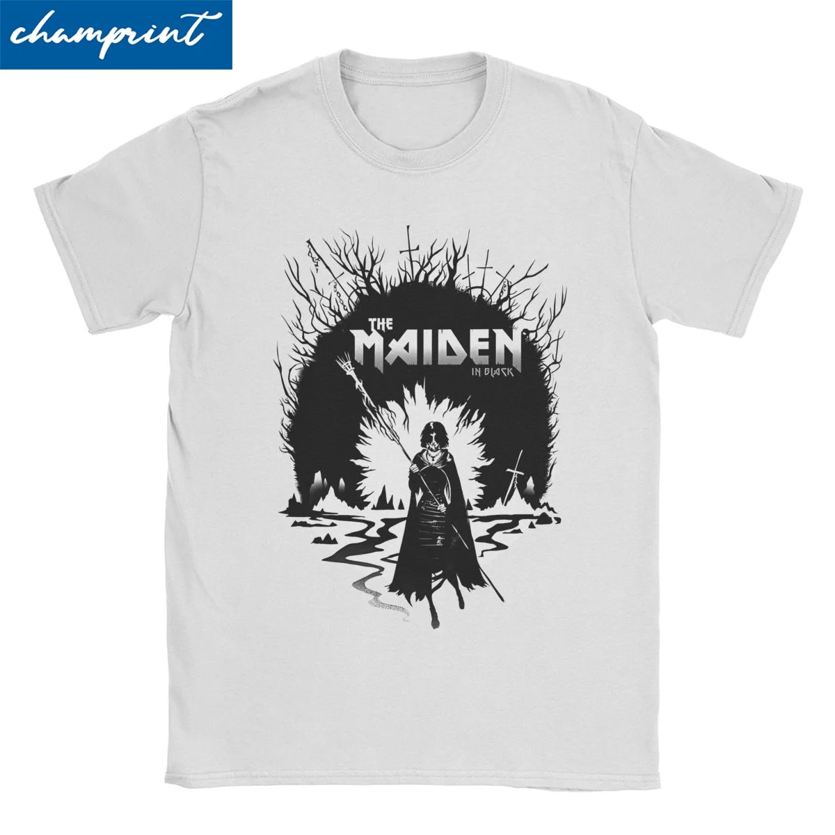 

The Maiden Dark Souls T-Shirt Men Women Game Novelty Pure Cotton Tees Crew Neck Short Sleeve T Shirt Plus Size Tops