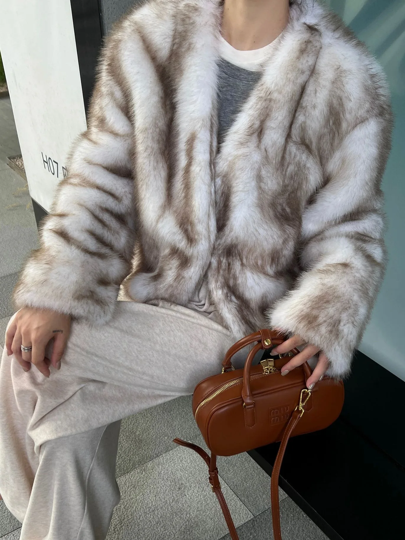 フェイクファーレオパードコート レディース ゴールデンスプライシング ブライダル エルダーリー ユニーク ストレッチ ミニマリズム テンダーアバンギャルド エッジ OL