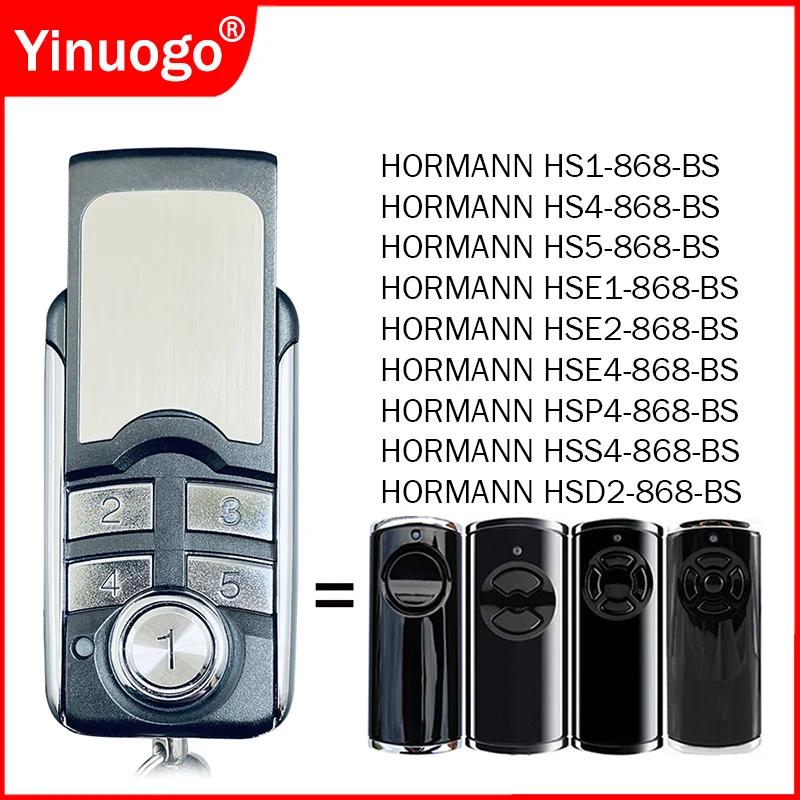 Imagem -01 - Hormann Bisecur Hormann Hse2 Hse4 Hs5 Hs1 Hs4 868 bs Portão de Comando da Porta da Garagem Abridor 868mhz Transmissor sem Fio hormann bisecur hormann hse2 hse4 hs5 hs1 hs4 868 bs portao de comando da porta da garagem abridor 868mhz transmissor sem fio 01