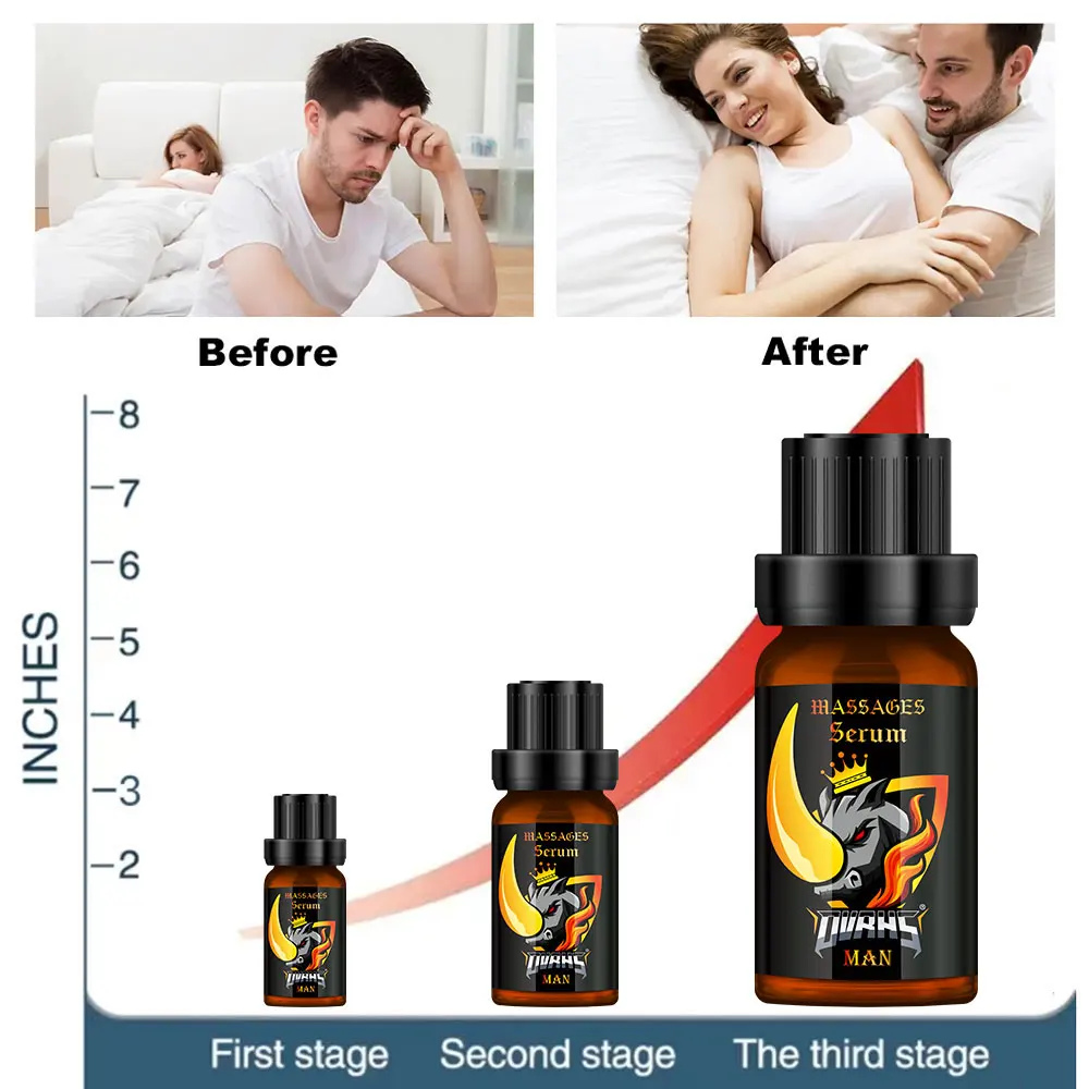 Permanent Penis Thickening Enlargement Oil Big Dick Enhanced Erection Ejaculation Delay For Men Big Cock Growth Massage Serum