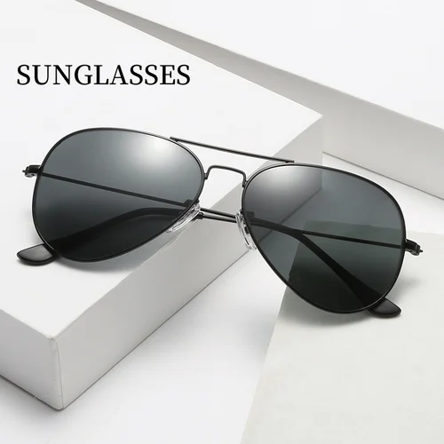 Gafas de sol de piloto de alta definición para hombres, gafas de sapo para conducir, gafas de conducción coloridas de moda, gafas de montura grande Unisex