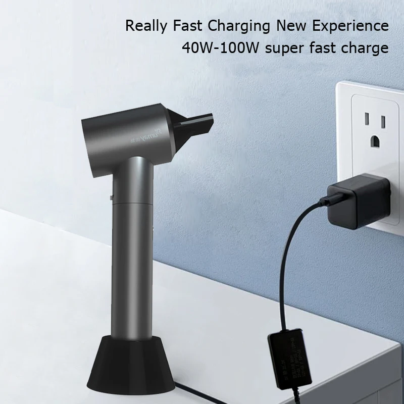 USB Rechargeable 2-in-1 Hair Styling Set Blow Dryer Straightener And Curling Iron No Need to Plug in for Use