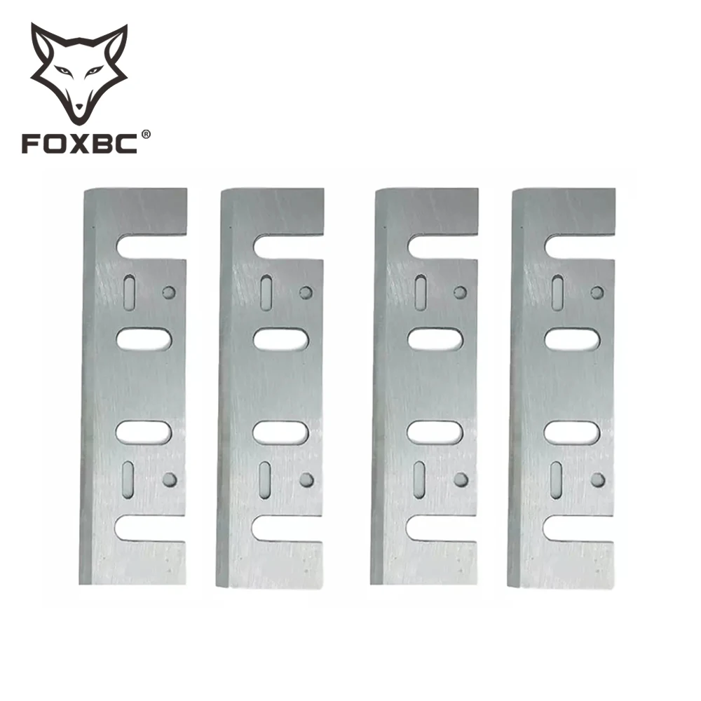 FOXBC 110มม.HSS Planer ใบมีดสำหรับ Makita 1911B 1912B 1002BA,interskol ไฟฟ้า110X29X3Mm Planer มีดเครื่องมือ4PCS