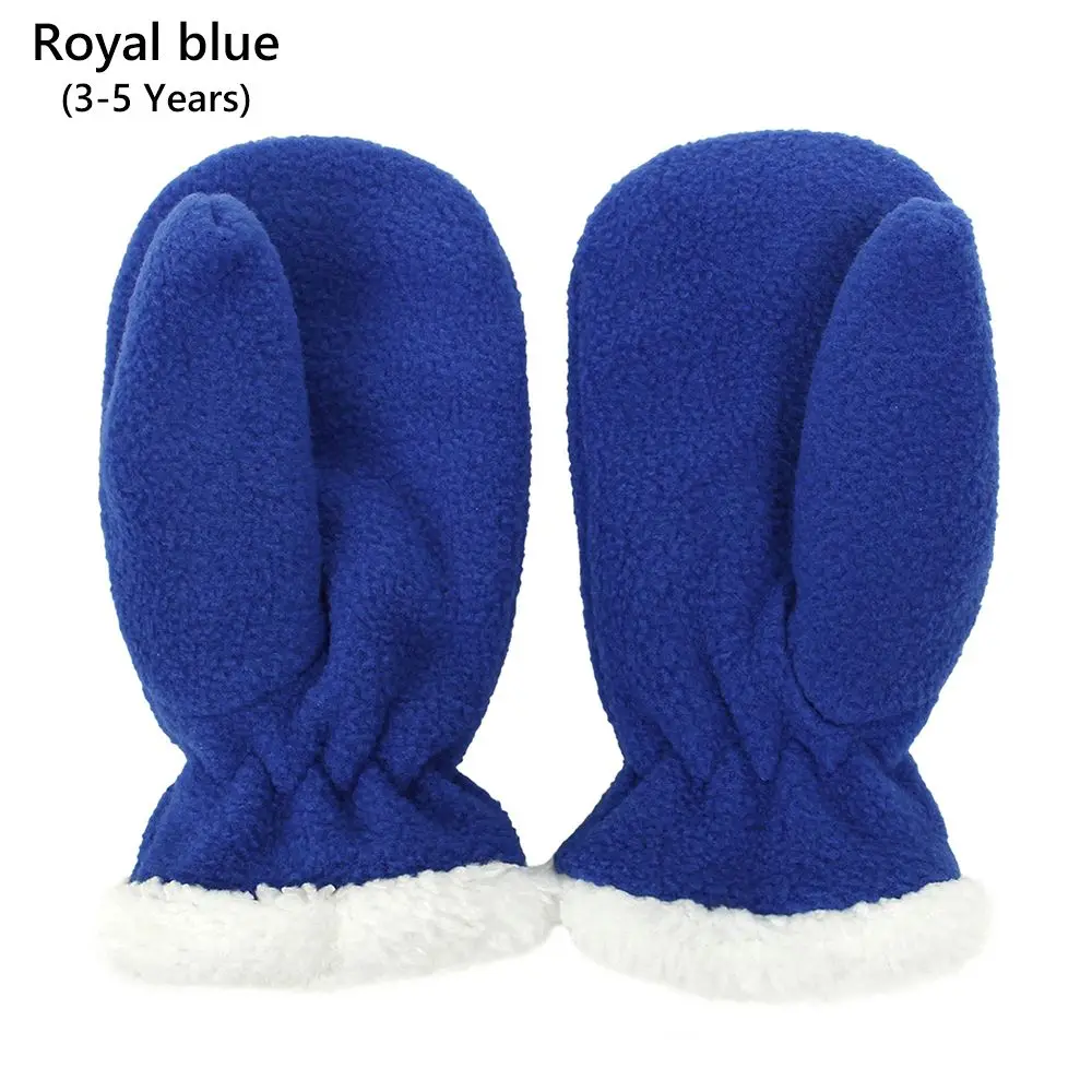 

Outdoor Winter Polar Fleece Easy-On Fleece Lined Toddler Mittens Polar Fleece Mittens Gloves