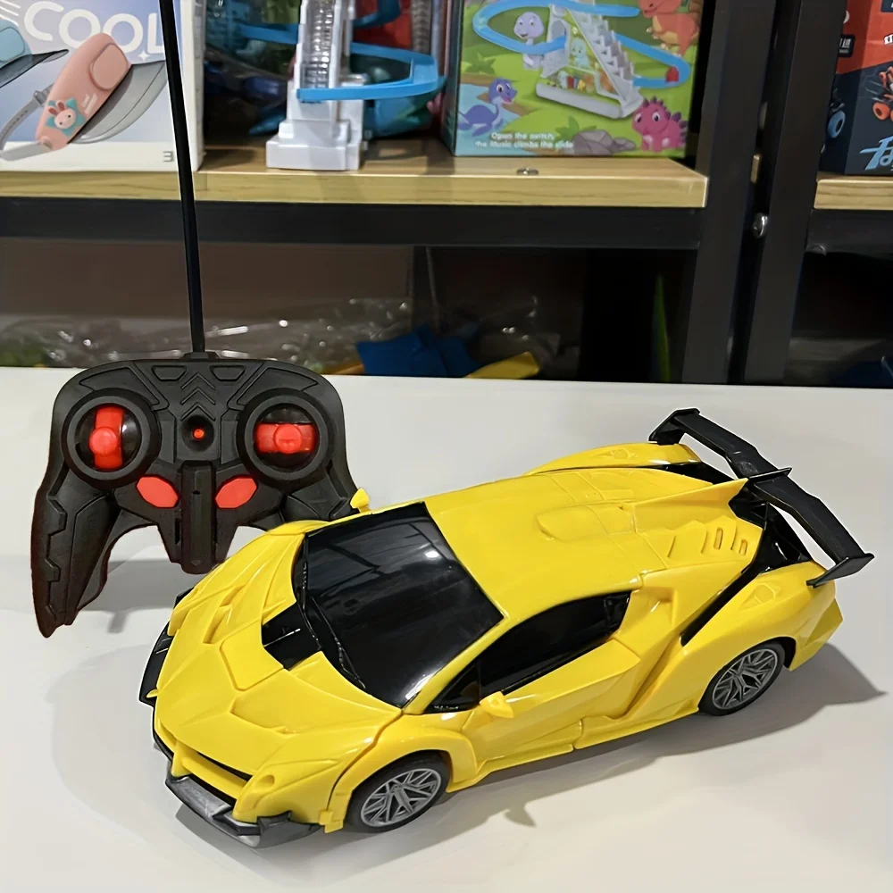 Transforming Remote Control Car: 360° Rotation, Cool LED Lights, Remote Control Car Toy, Perfect Birthday And Christmas Gift