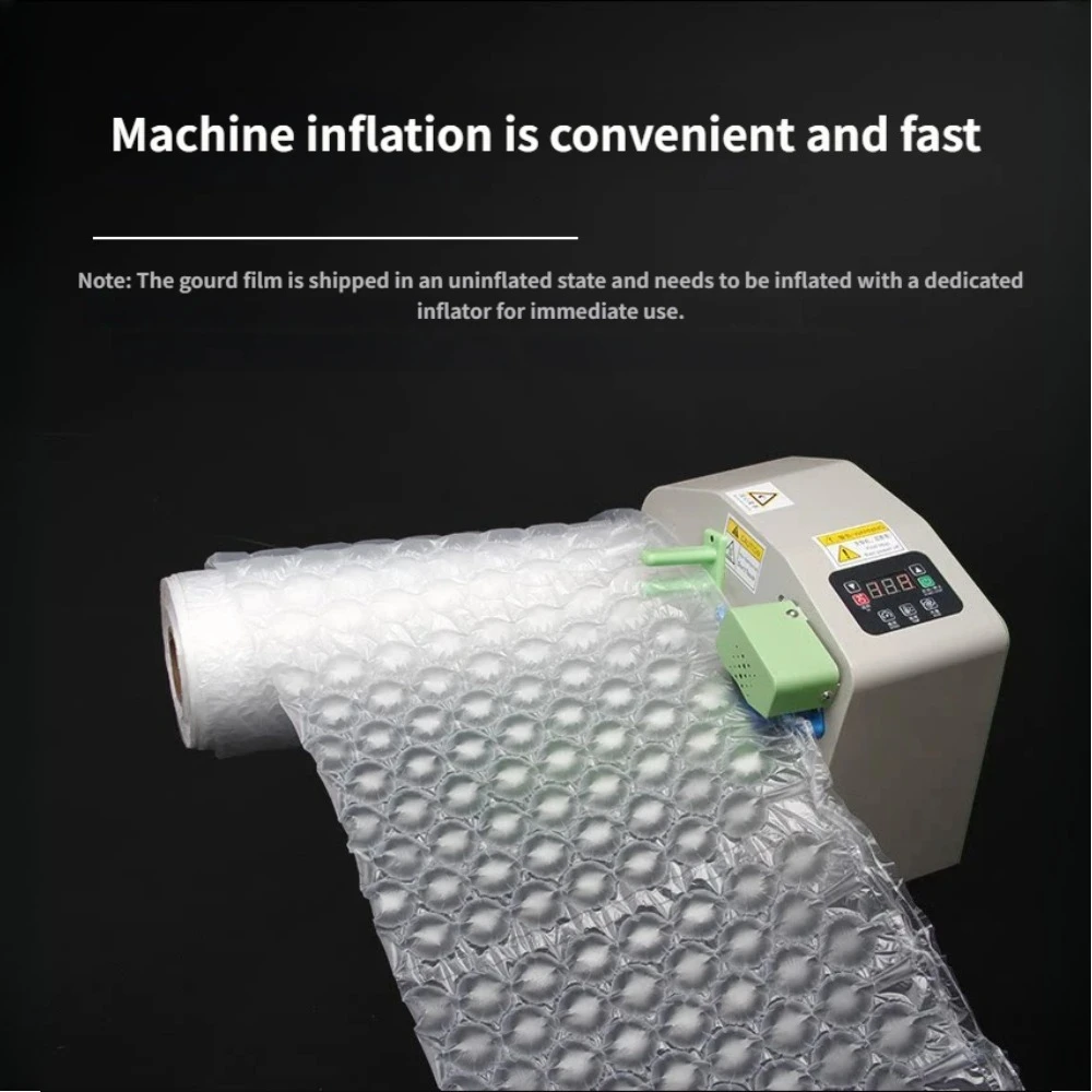 Air Buffer Inflatable Bag Air Cushion Machine Filled Bag Gourd Film Shockproof Roll Automatic Packing Tools Bubble Pillow 300m