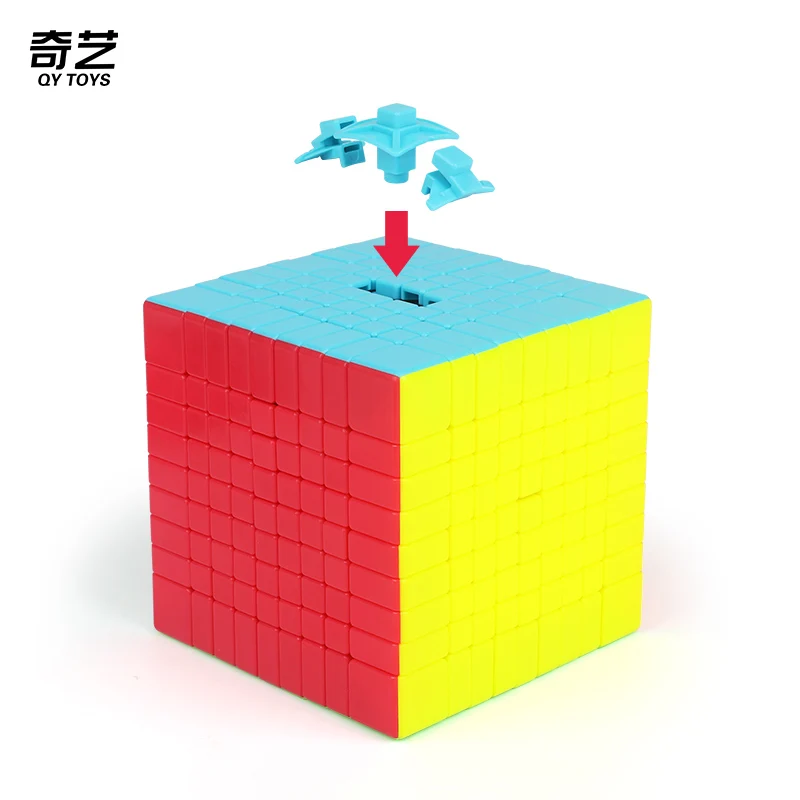 

Qiyi 9x9 Magic Speed Cube Stickerless Professional Antistress Puzzle Fidget Toys QIYI 9 Children's Gifts Stress Reliever Toys