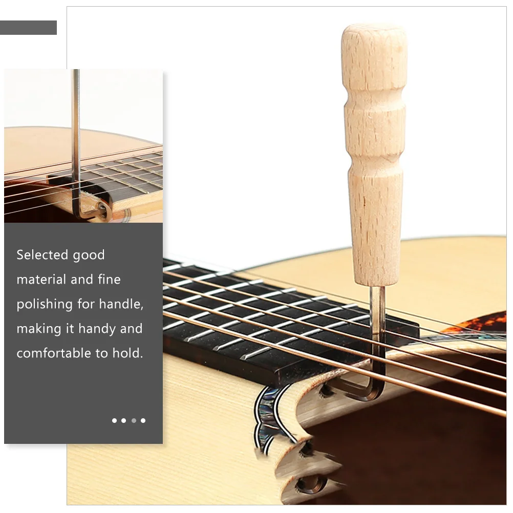 

3pcs Guitar Wrench Truss Rod Wrenches Wood Adjustment Tools Hexagonal Guitar Repair Tool Stringed Instrument Wooden Handle