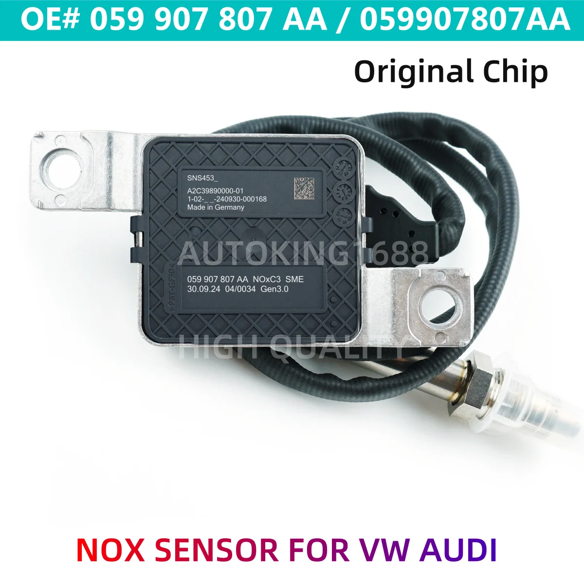 NOX Sensor Nitrogen Oxygen Sensor 059907807AA For VW Touareg Porsche Cayenne Q7 A6