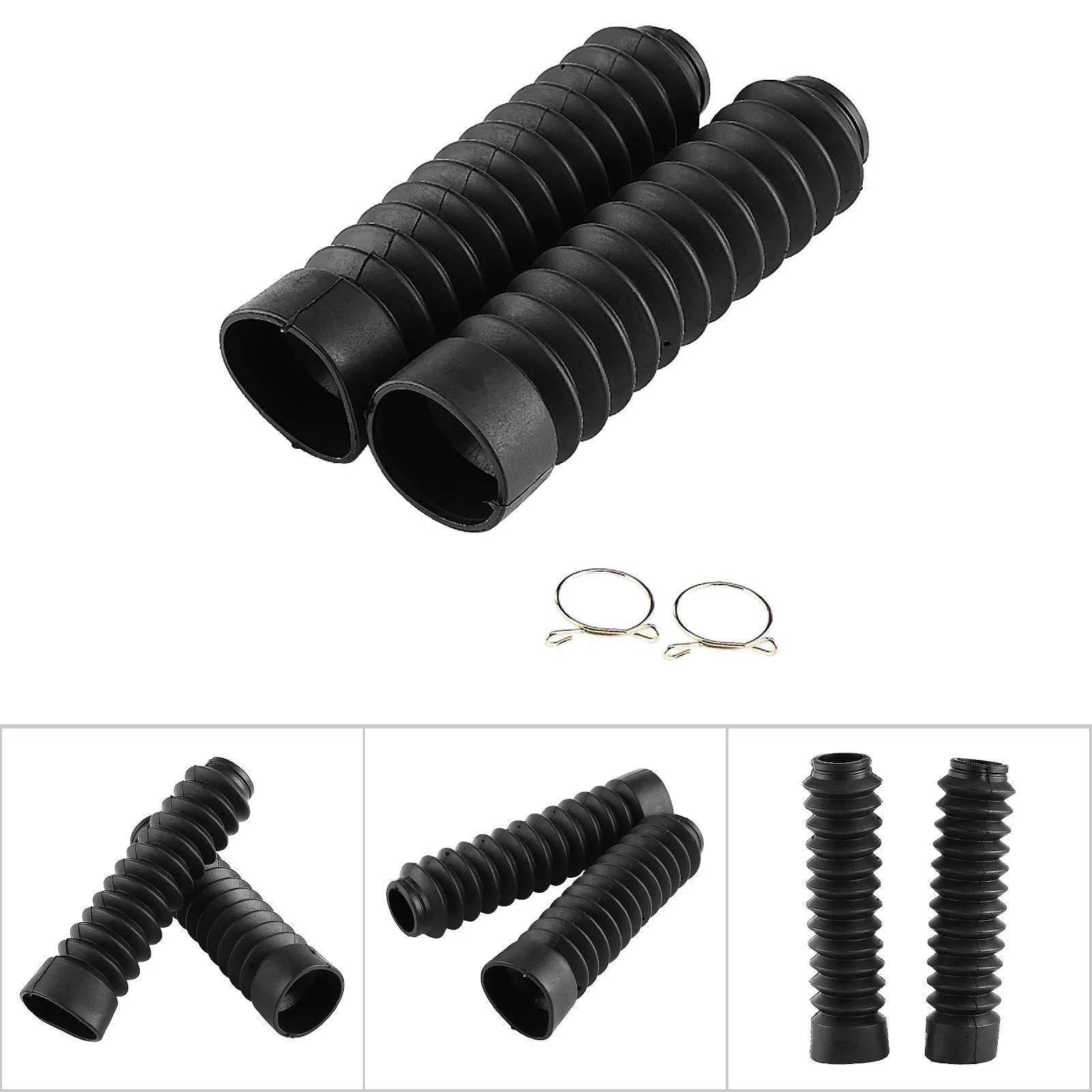 210.5x42mm Motorcycle Front Fork Cover Gaiters Gators Boots Shock Damping Dust Cover Fork Cover Shock Absorber Cover Gators Boot
