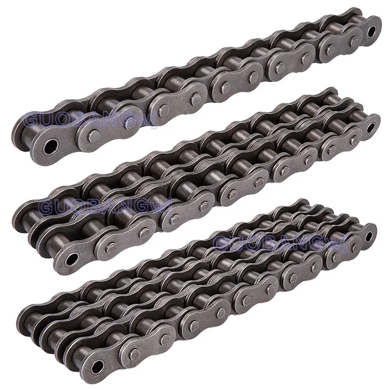 

1PCS GB Standard Manganese Steel Heavy Duty Industrial Drive Roller Chain #25(08A) to #60(20A)