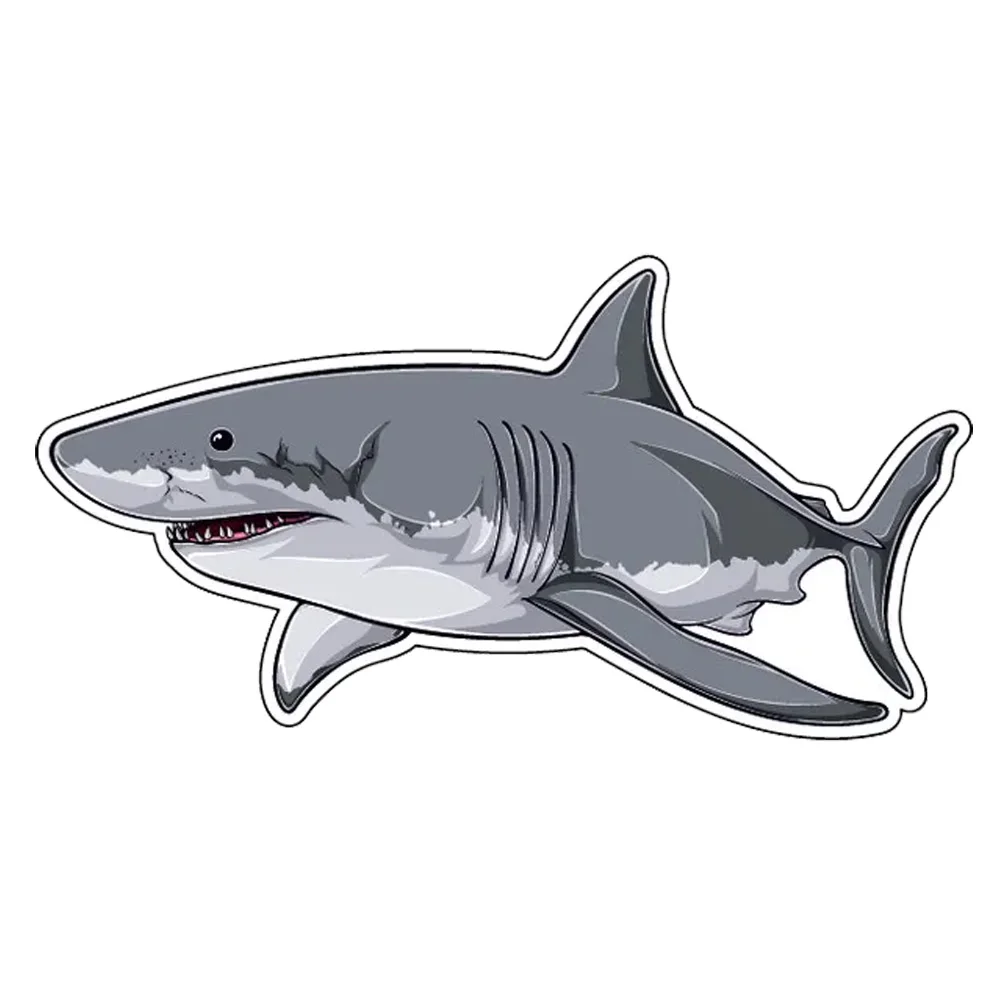 Hаклейка на авто Акула Shark Waterproof Vinyl Car Sticker for Bumper, Window, Truck, Laptop, Durable Decal