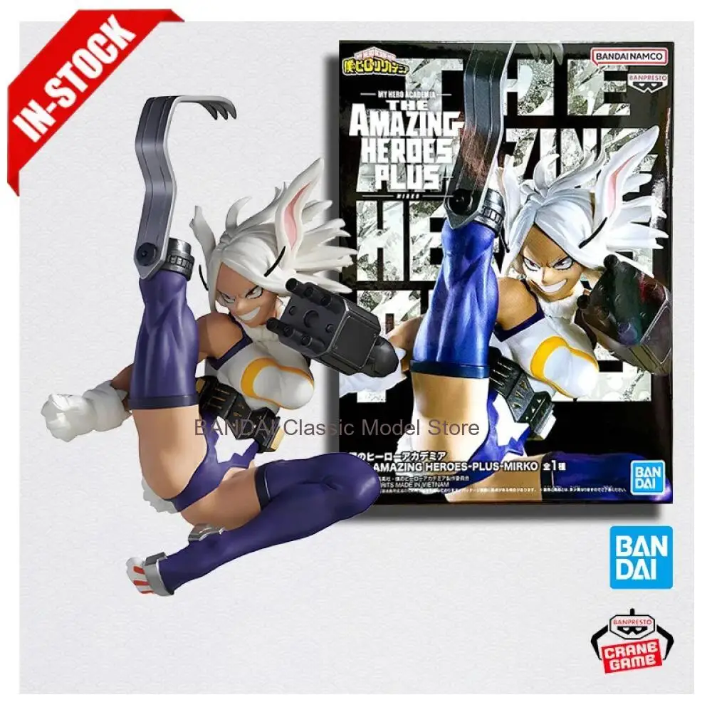 Banpresto My Hero Academia Mirko Anime Figurine 16cm Original Model the Amazing Heroes Collection Gift