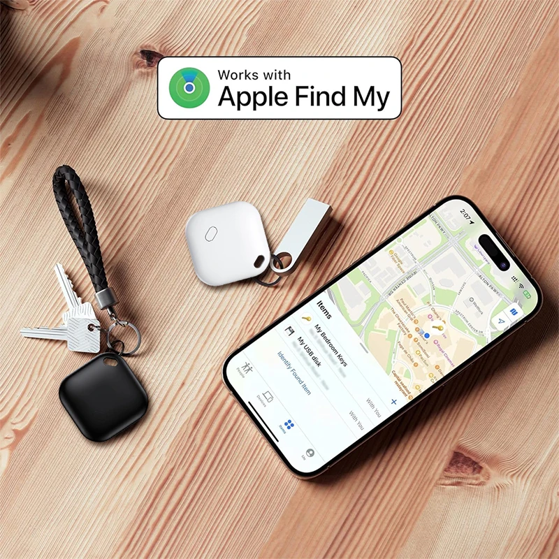 Smart Bluetooth GPS Tracker Work with Apple Find My APP ITag Anti Lost Reminder Device MFI Rated Locator Car Key Pet Kids Finder