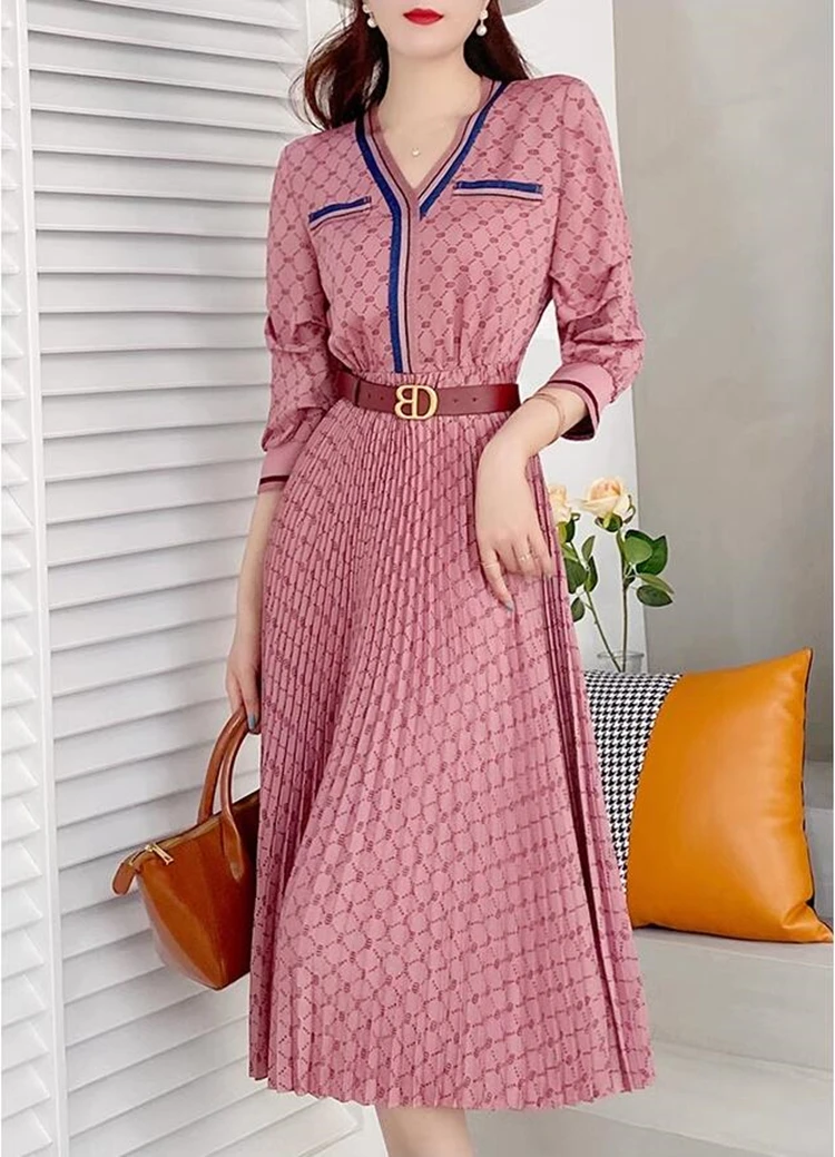 

new spring autumn office lady Fashion casual plus size brand female women girls dress