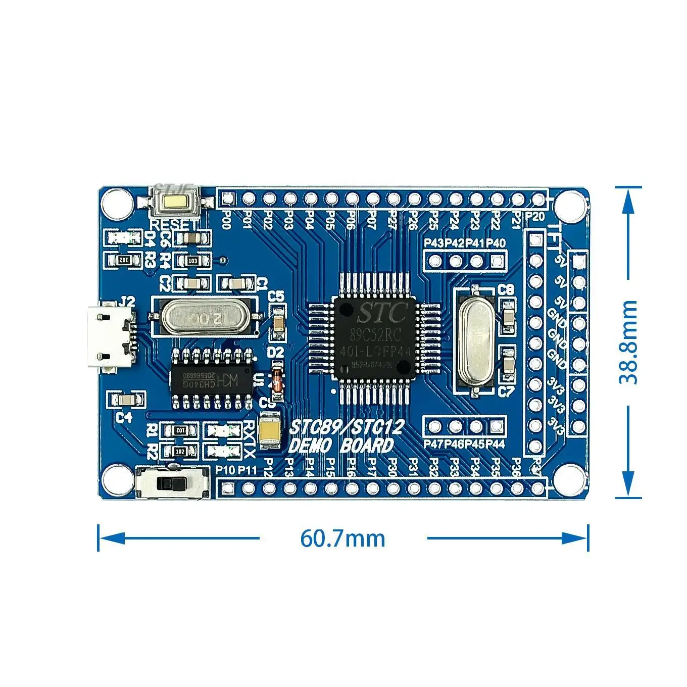 51 Microcontroller 51 small system board STC89C52 STC51 System Development Board