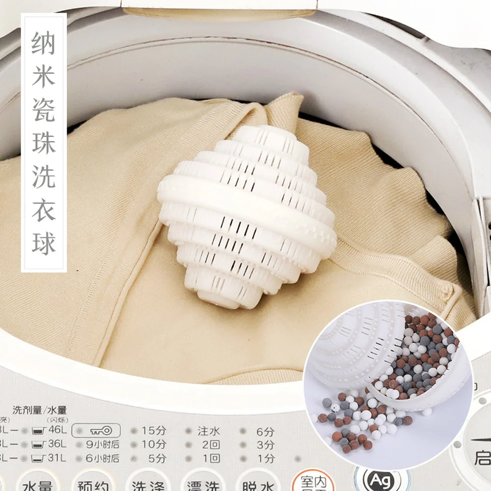 Reusable Laundry Balls for Washing Machine, TPR, Nanoscale Ceramics, Household Cleaning, Clothes Washing Balls