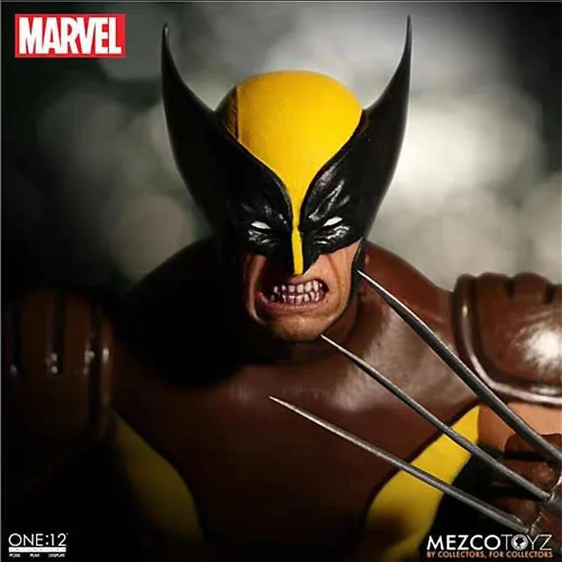 В наличии оригинальные MEZCO ONE:12 Collective X Man Росомаха Коричневая аниме Коллекция фигурок Модель Фото №2