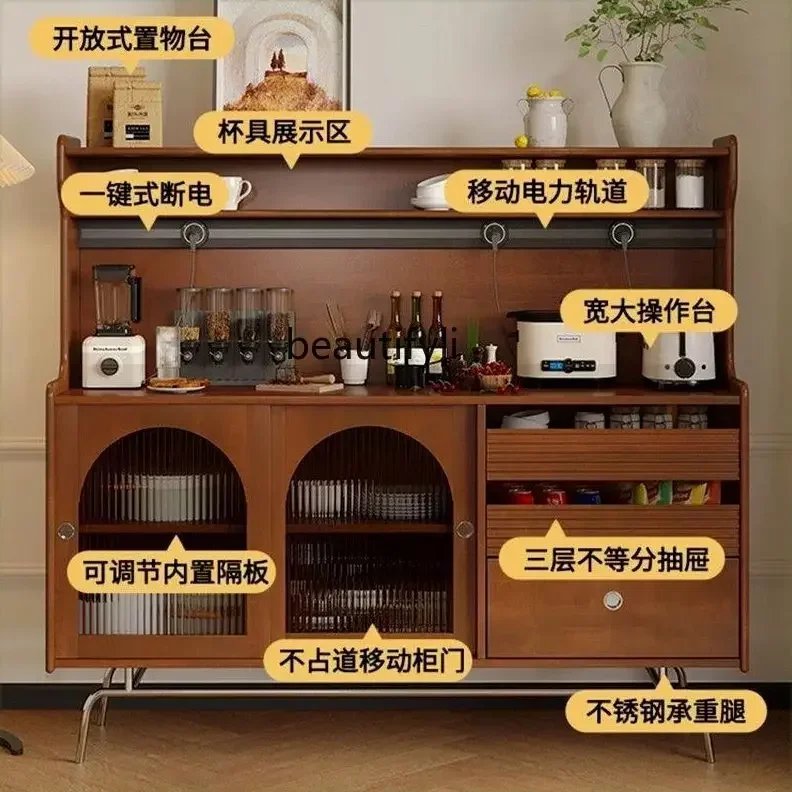 

ss K178 ss 25 Tea cabinet color storage entrance glass wine cabinet storage ancient retro living room dining side cabinet