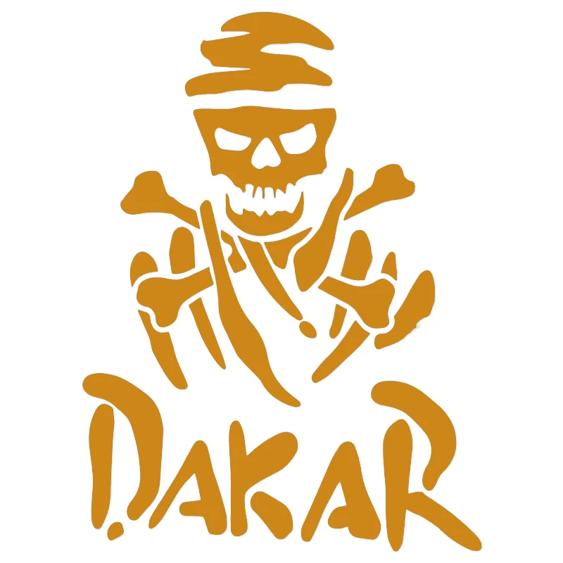 1pc Dakar Rally Skull Vinyl Sticker, Cool Decal for Car Truck Motorcycle Laptop Decor, Holiday Gift view 4
