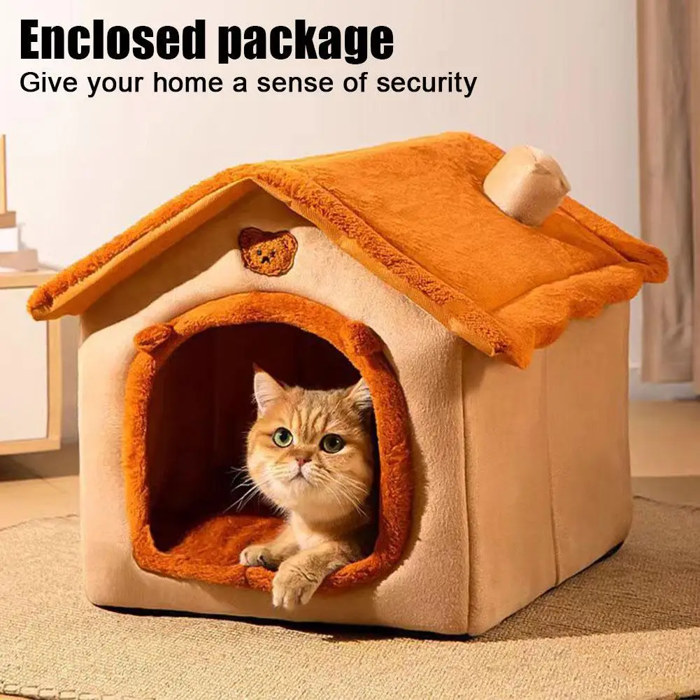 1pcs Cat And Dog House Removable And Washable Small Dog Cat And Dog All Season Universal Warmth Dog House Cat Bed Pet Supplies ﻿