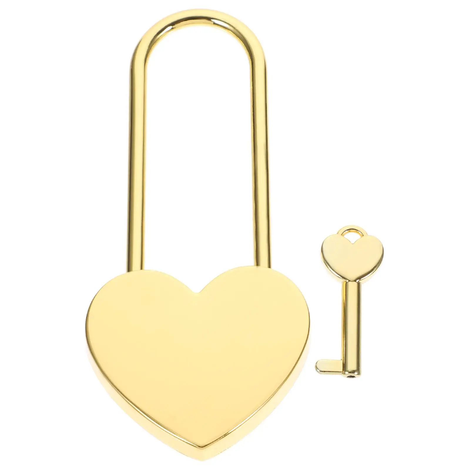 Gold Heart Shaped Travel Padlock for Jewelry Box Backpack Suitcase Gym Diary Cabinet Small Locks Keys Exquisite Craftsmanship