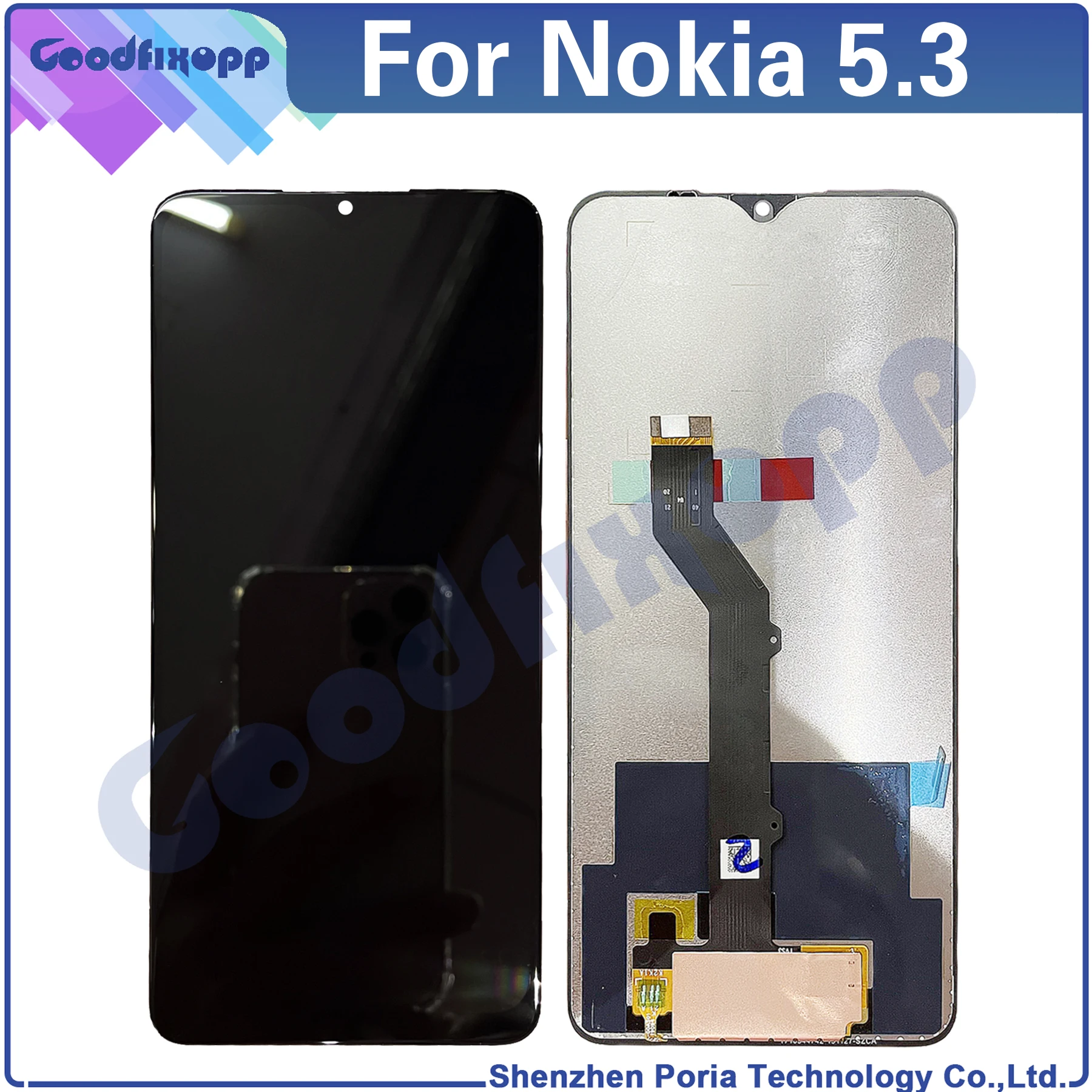 

For Nokia 5.3 TA-1234 TA-1223 TA-1227 TA-1229 LCD Display Touch Screen Digitizer Assembly Repair Parts Replacement