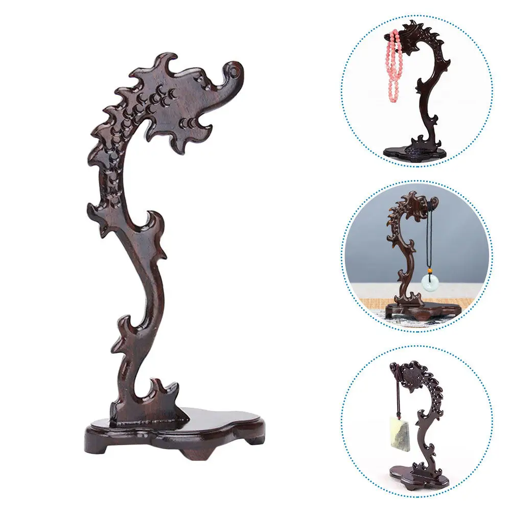 

Wooden Jade Ware Stand for Display and Storage Jewelry Organizer Holder Necklace Bracelet Rack Decorative Vanity Table Accessory