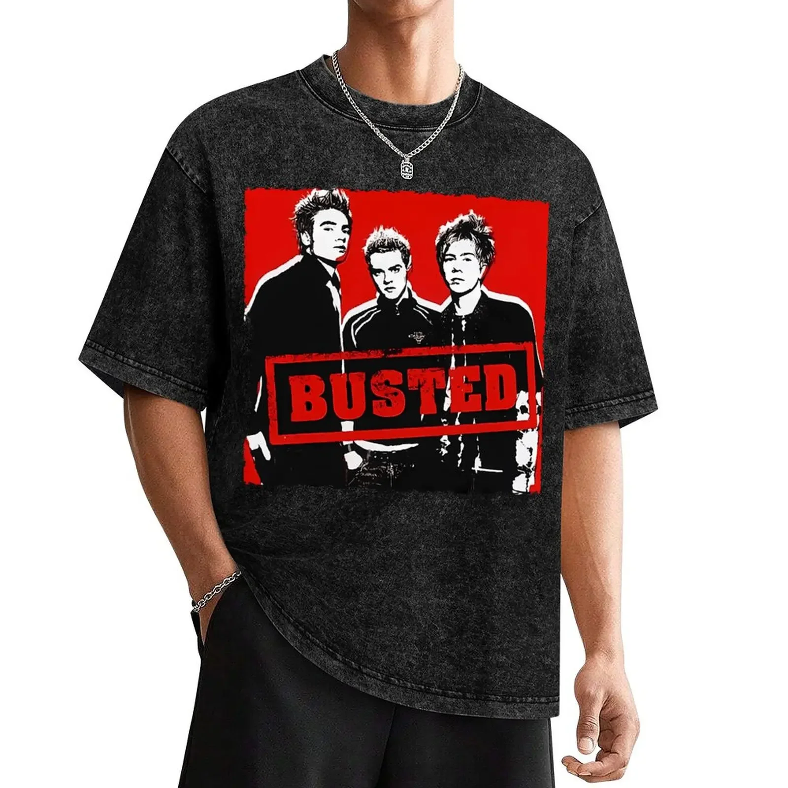 

BUSTED BAND T-Shirt plus size tops man t shirt summer top mens t shirts casual stylish