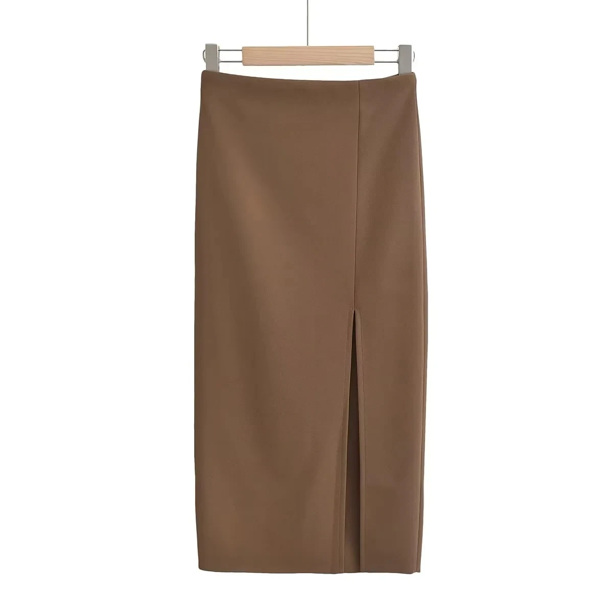 Gonna lunga a vita alta con spacco laterale Ele che dimagrisce la nuova gonna a trapezio estiva da donna Ladylike Faion