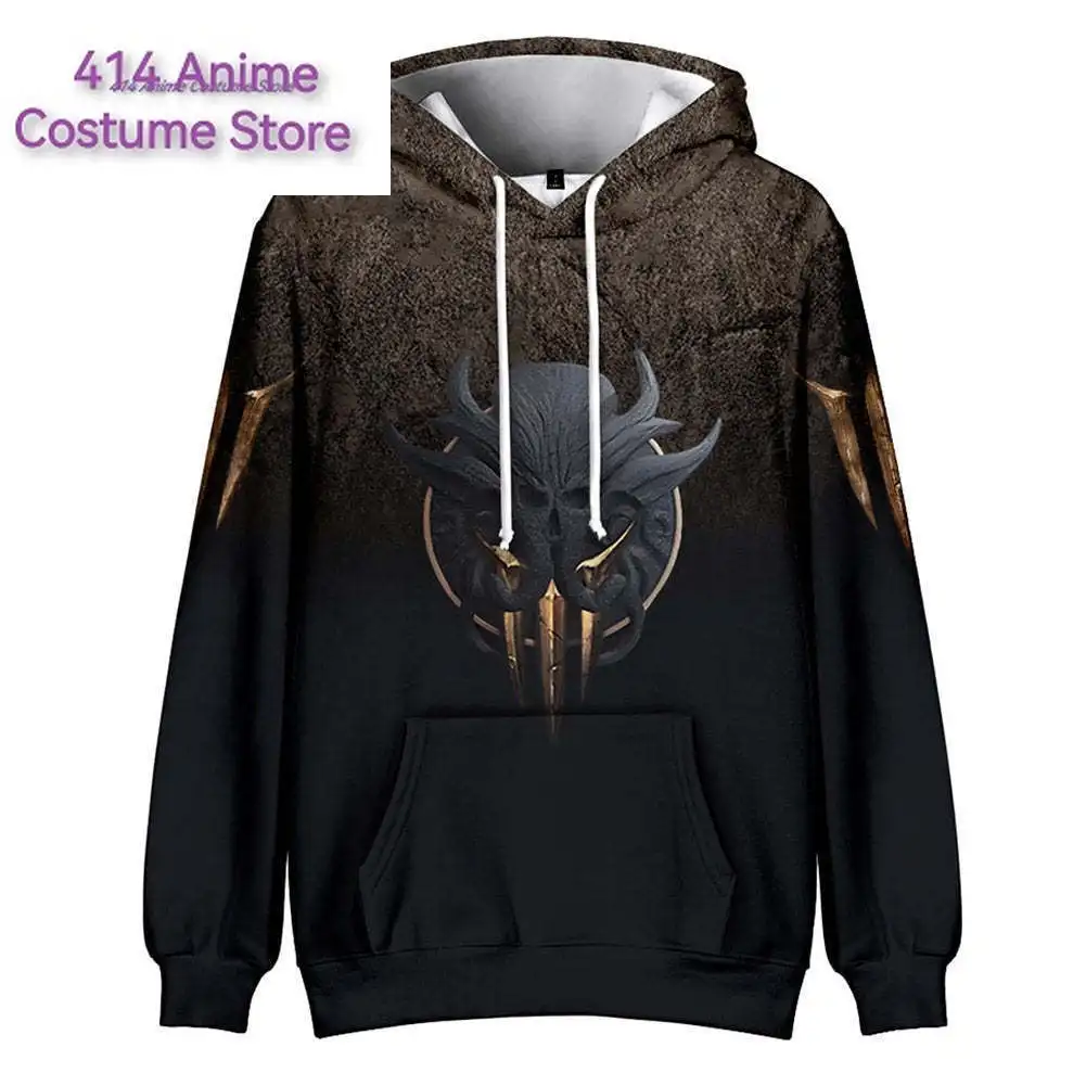 Disfraz de Astarion limitado, sudadera con capucha Baldur's Gate 3, suéter pintado en 3D, sudadera para hombres y mujeres, abrigo elegante de Halloween