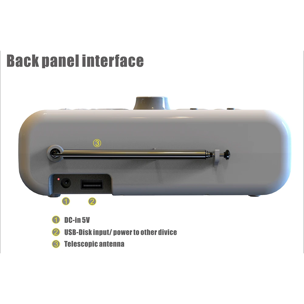 راديو منبه رقمي BT راديو رقمي شاشة LED راديو على مدار الساعة مع مؤقت إيقاف تلقائي للمنزل #5