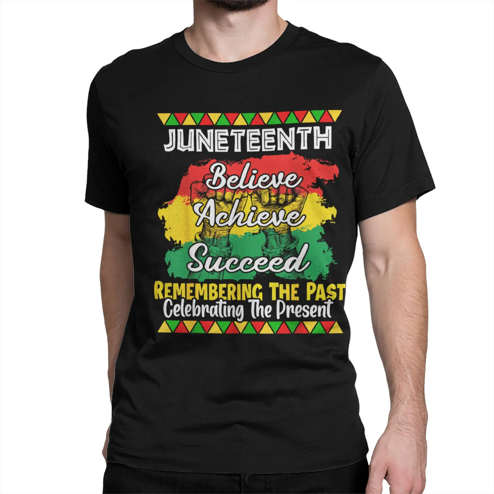 Juneteenth Is My Independenc Day Men Women T Shirts Black Pride Funny Tees Short Sleeve Crew Neck T-Shirt Cotton Adult Clothing